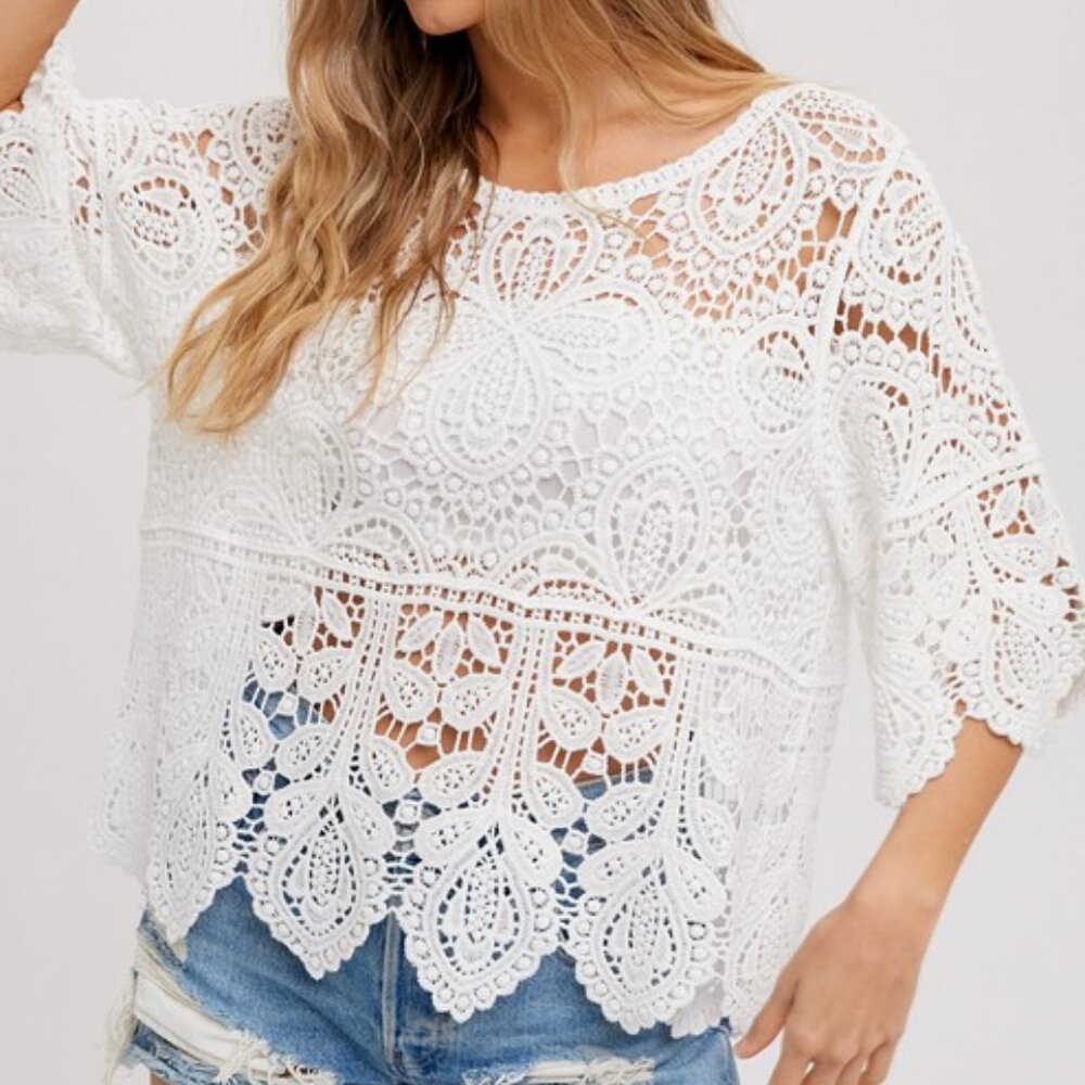 Bohemian Lace Blouse – Women's Western Style Top, Boho Shirts